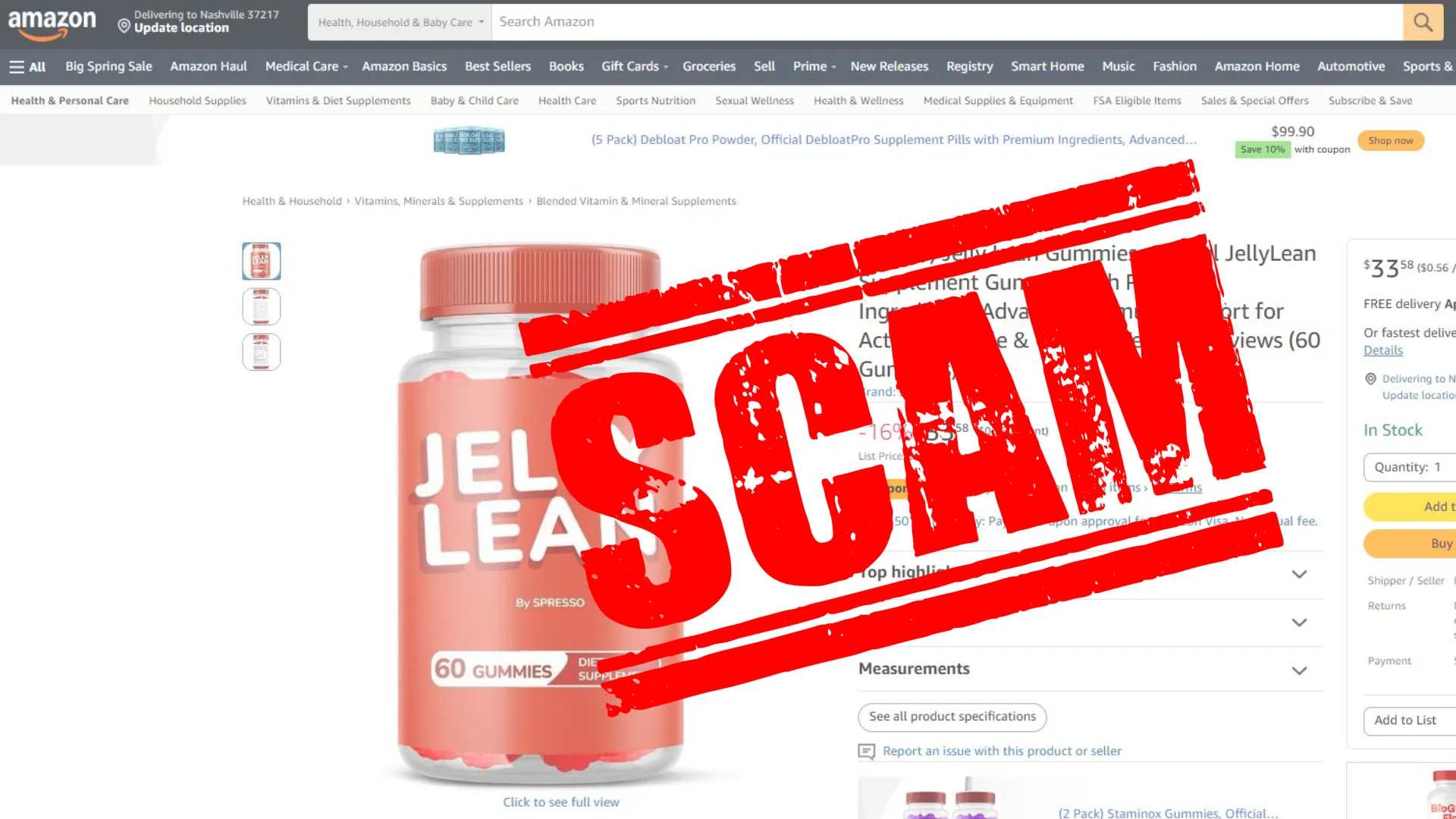 Avoid marketplace sellers
